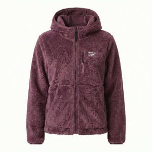 Reebok Double Monkey Fleece Femmes Veste RBO21480 - Rose fonc&eacute; poudr&eacute;