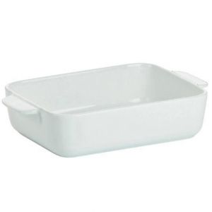 Kela Plat à four Ester 22 x 13,5 cm porcelaine blanche