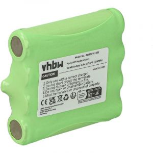 Vhbw Batterie compatible avec Cobra PR3100, PR3175 radio talkie-walkie (600mAh, 4,8V, NiMH)