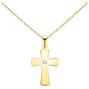 Collier L'atelier D'azur Collier - Médaille Croix Or 18 Carats 750/000 Jaune - Couleur Unique - Taille Doré
