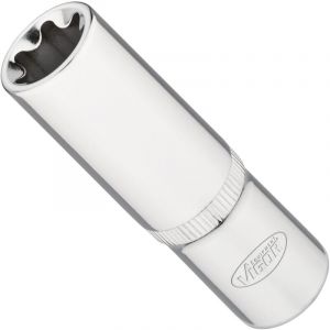 Vigor Douille en T longue 1/2 pouce V7014-20 (12,5 mm) Entraînement carré, profil E, ouverture de clé E20, longueur 77 mm'.