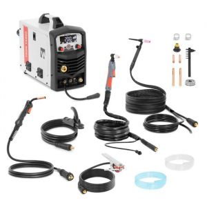 Poste &agrave; souder professionnel combin&eacute; MIG MAG 200 a MMA cut 50 A TIG LIFTARC acier au carbone blanc