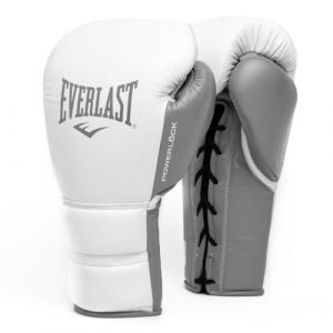 Everlast Powerlock 2 Pro Lace Gants de Boxe Unisexes pour Adulte Blanc 14 oz