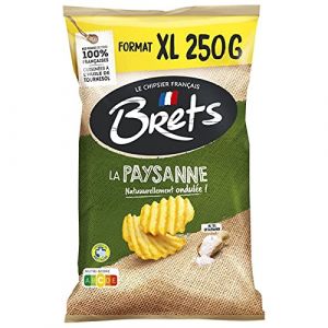 Bret's Chips Nature Paysannes Au Sel De Gu&eacute;rande 250G - Lot De 4