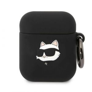 Karl Lagerfeld Coque Silicone NFT Choupette Head 3D - AirPods 1/2 gen (noir) - 3666339087890