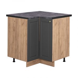 Meuble d'angle Fame-Line, Anthracite-or, 80.5 cm, pt Anthracite Vicco