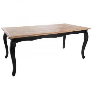 Image de Atmosphera Table à Dîner en Bois "Manoir" 180cm Naturel