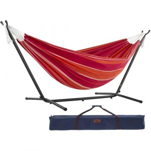 DOUBLE COTTON HAMMOCK WITH STAND (250 CM) - MIMOSA