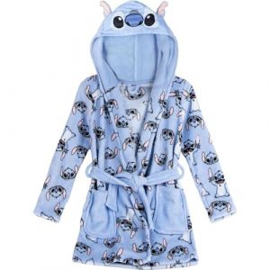CERD&Aacute; LIFE'S LITTLE MOMENTS Batin unisexe enfant Suave Ni&ntilde;os Y Ni&ntilde;as Capucha Y Cintur&oacute;n &ndash; Bata Casa Stitch Calentita Y C&oacute;moda Con Tejido Tipo Polar Batin, Coutures :, 14 ans
