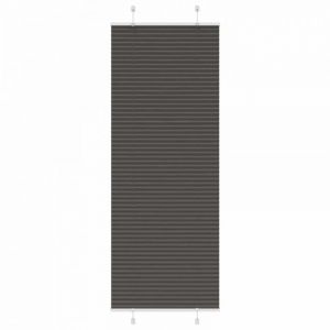 VidaXL Store Plissé Noir 75x200 Cm Largeur Du Tissu 74,4 Cm Polyester