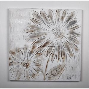 Tableau d&eacute;co Modern - Toile peinte a la main - 80x80x3cm - Tableau d&eacute;co Peinture sur toile peinte &agrave; la main. Contemporain. 80x80x3 cm