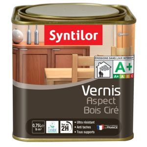 Syntilor Vernis aspect bois ciré teck 0,75L