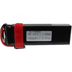Vhbw Batterie Compatible Avec Xt60 Connecteur Pour Mod&eacute;le Rc Par Ex. Voiture De Course Avion (6200mah, 11,1v, Li-Polym&egrave;re, 156,5 X 50 X 30 Mm)