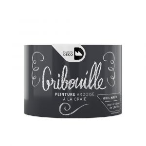 Peinture pour écrire à la craie MAISON DECO Gribouille Gris Hippo 0,2L