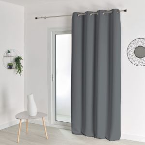 Homemaison Rideau Occultant - Rideau M1 - Rideau non feu-Gris Mineral- Rideau 140 X 180 cm