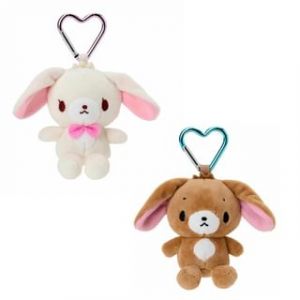 Sanrio Sugarbunnies Mini Mascot Bag Charm / Keyring Shiro Usa (9 x 4.5 x 9cm)