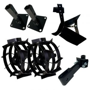 Kit Buttoir motobineuse Roues m&eacute;talliques 400 x 10 tirs