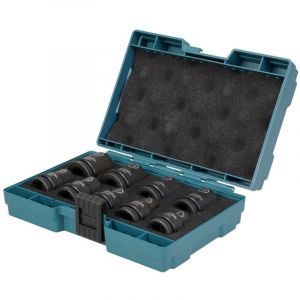 Makita Coffret de 9 douilles pour boulonneuses a choc 1/2'' impact black (E-16570)