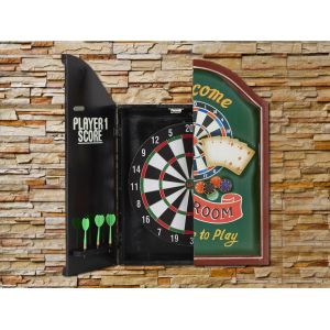 Image de Jeu de flechettes et plaque decorative GAME ROOM