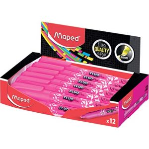Maped FLUO Peps Pen Surligneur pour papier photo, papier fax rose 1-5 mm