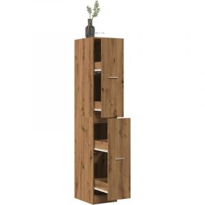 VidaXL Armoire D'apothicaire Ch&ecirc;ne Artisanal Bois D'ing&eacute;nierie
