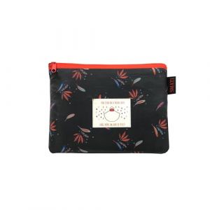 SMATI Poncho/cape de pluie avec capuche, bandes réfléchissantes devant et derrière mode femme tissu de qualité imperméable activité en plein air vélo moto randonnée MOTIF PLUME