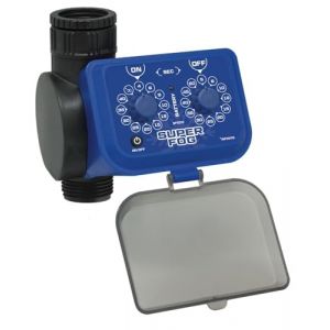Superfish Programmateur de robinet pour automatiser la brumisation dans votre jardin ou votre terrasse. Réglez le bouton ON/OFF en quelques secondes pour économiser l'eau et régler votre brumisation à la