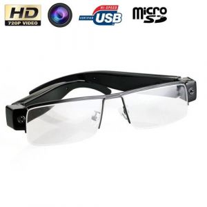 Yonis Lunettes De Vue Demi-lune Caméra Espion Hd 720p Vidéo Cachée Microphone Micro Sd +sd 32go