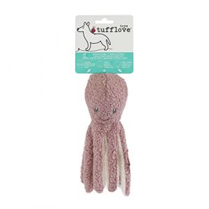 Rosewood Tufflove Jouet pour Chien en Forme de Pieuvre pour Chiens de Petite et Moyenne Taille, Rose