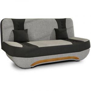 Bestmobilier - Nelson - canapé convertible clic-clac 3 places en tissu