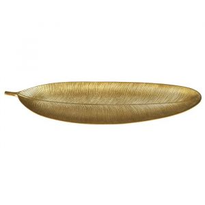 The home deco factory HOME DECO FACTORY, HD0456, Vide Poche Feuille Dor&eacute;e, Rangement D&eacute;coratif &Eacute;l&eacute;gant, Coupelle Multifonctionnelle, Design Contemporain, Facile &agrave; Entretenir, Taille Unique, Or