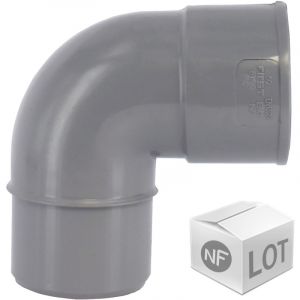 First Plast Lot de raccord PVC - 100 Coudes 87&Acirc;&deg;30 MF &Atilde;%u02DC40