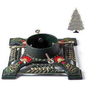 Ventray Support de sapin de No&euml;l avec r&eacute;servoir deau Fonte Support de base de sapin de pin Chevreuil