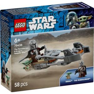 Lego Star Wars 75436 Le Speeder Bike du Mandalorien et Grogu - Jouet
