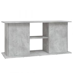 VidaXL Support pour aquarium gris béton 121x41x58 cm bois d'ingénierie