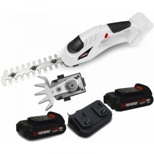X-Performer Cisaille de jardin Portative - Sculpteur de haies 2 EN 1 20V Xperformer XPCSTH20LI - 2 Batteries 2Ah et DOUBLE chargeur