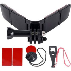 Garpex Universal Helmet Mount - Support de casque adapté à diverses caméras d'action - Motocyclisme - Universel - Casque de moto