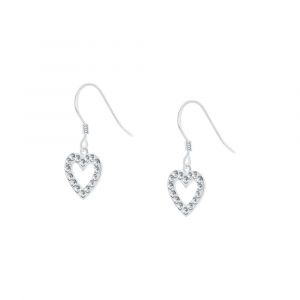 Cleor Boucles D'oreilles En Argent 925/1000 Et Crystal