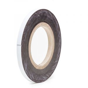 Certeo Etiquettes magnétiques - blancs, sur rouleaux - hauteur 20 mm, longueur rouleau 10 m - Coloris: blanc