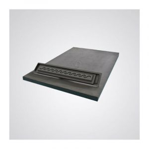 Stano Receveur de douche à carreler 90 x 160 cm elio 4 pentes grille linéaire et bonde incluses