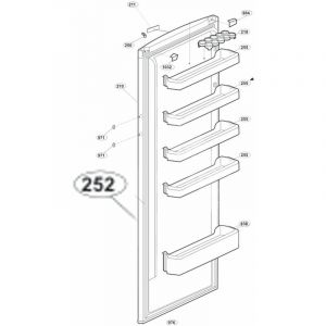 Beko Joint de porte (repère 252) - Réfrigérateur, congélateur, OCEANIC (108560)