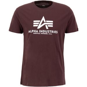 Alpha industries T-shirt &agrave; Manches Courtes Basic 2XL Deep Maroon