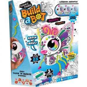 Crayola Papillon Robot intéractif a construire et personnaliser - Color & Create - Des 4 ans
