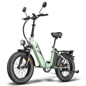 Vélo Électrique Fafrees Ff20 Polar - Moteur 500w Batterie 48v24ah Pneus De 20 Pouces Frein À Disque Mécanique - Vert