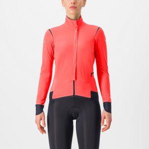 Castelli Alpha Flight RoS Jacket - Veste vélo femme Brilliant Pink / Black Reflex S