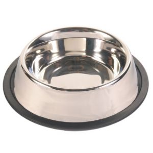 Trixie Écuelle en acier inox anti-dérapante lourde pour chiens 0,45 litre