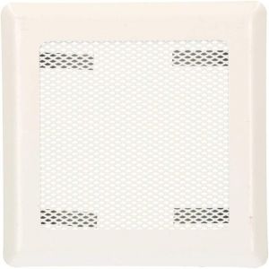 Grille d'air 16 x 16 cm - Blanc - Grille de cheminée - Grille d'aération - Grille d'air chaud - Grille de poêle - Accessoires de cheminée - Kotarbau