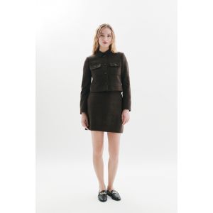 Jupe Janette2 marron chocolat femme