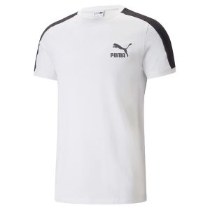 Puma T-shirt droit coton jersey stretch Blanc - Couleur Blanc - Taille L