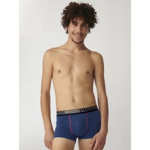Image de Sloggi Lot de 2 boxers en coton bio Noir + Bleu - Taille S;2XL